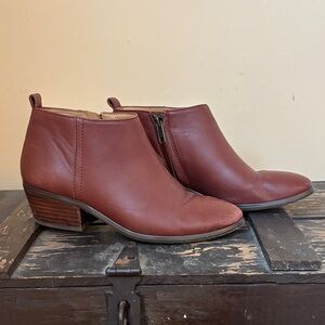 J. Crew Rich Brown Leather Ankle Boots
